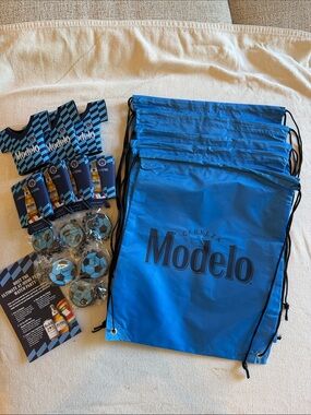 Modelo Can Coolers, Necklaces & Backpacks Accessories Bundle FIFA World Cup NEW
